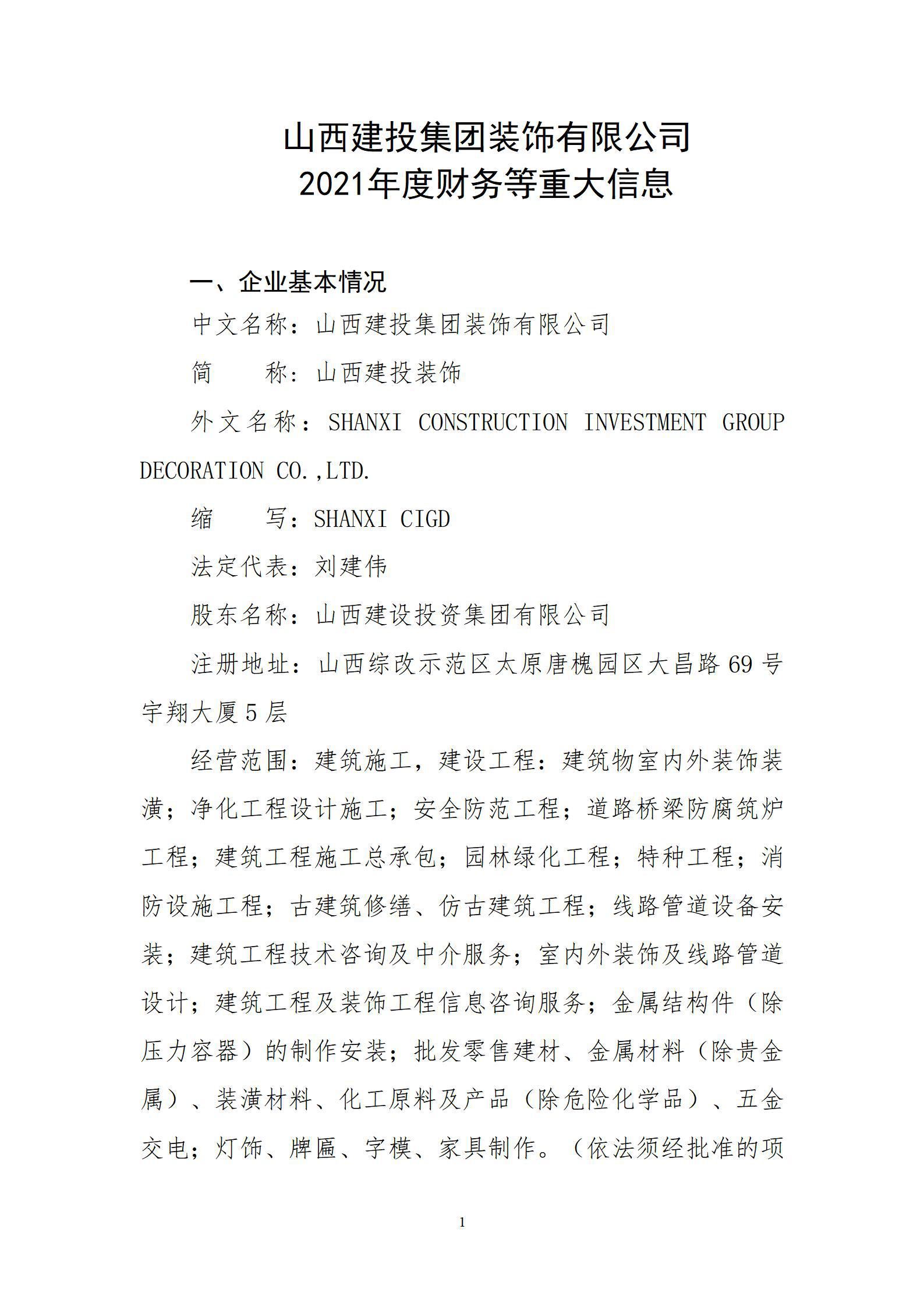 ɽ����Ͷ����װ�����޹�˾2021��Ȳ�����ش���Ϣ